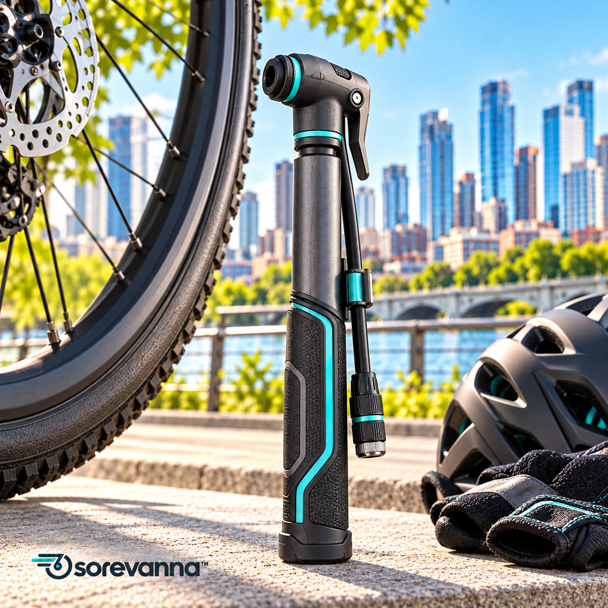 sorevanna™ Portable Mini Bike Pump view 3