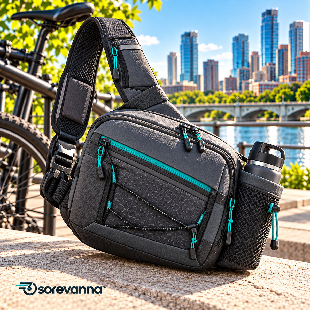 sorevanna™ Urban Cycling Sling Bag view 1