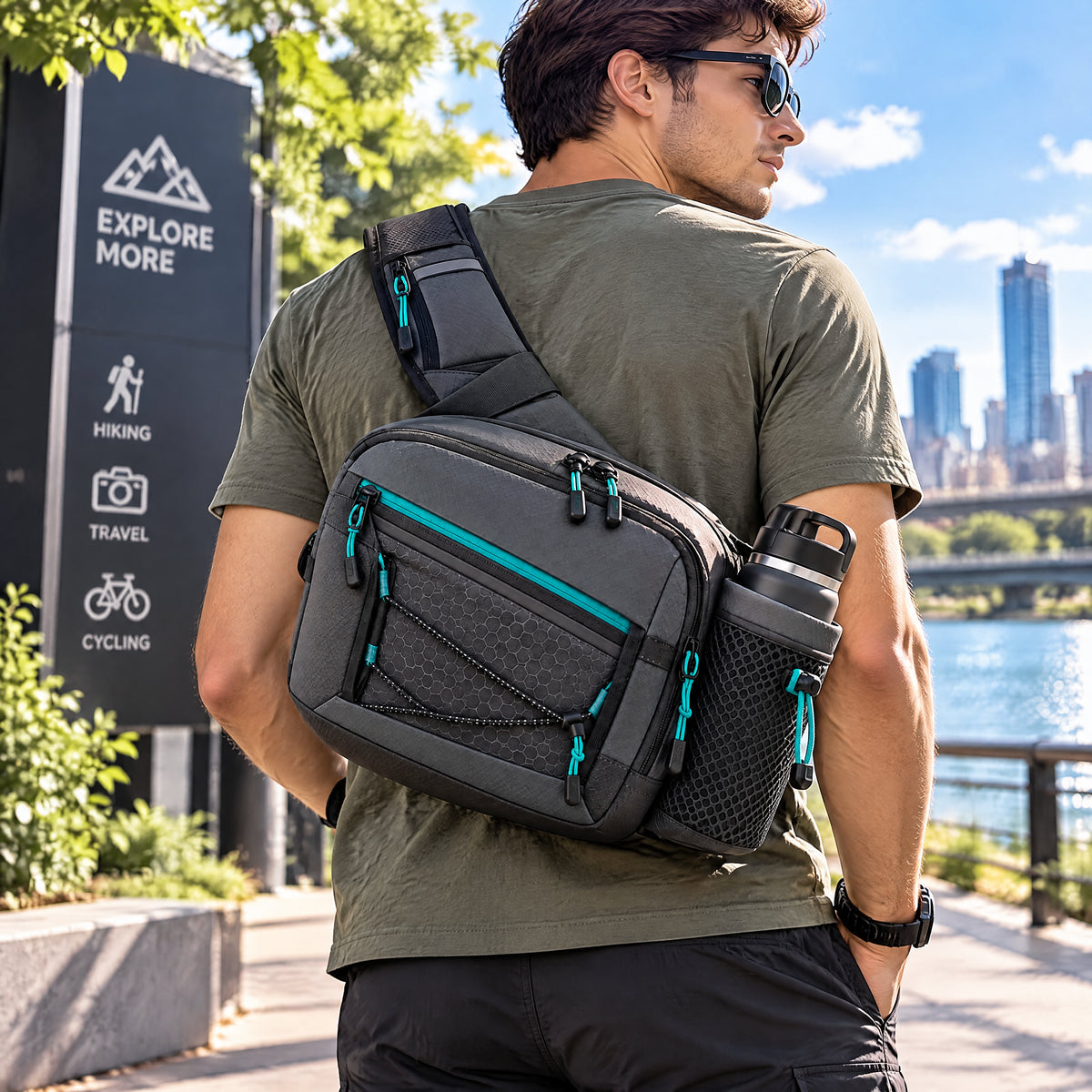 sorevanna™ Urban Cycling Sling Bag view 5